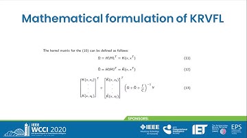 Presentation in IEEE The International Joint Conference on Neural Networks (IJCNN) Glasgow UK 2020