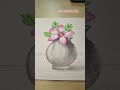 How to draw flower vase