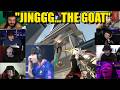 Valorant streamers reacts to PRX Jingg's INSANE 1v4 ACE CLUTCH against VIT