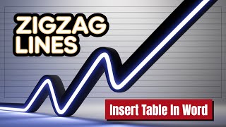 How To Insert Zigzag Table Line In Word