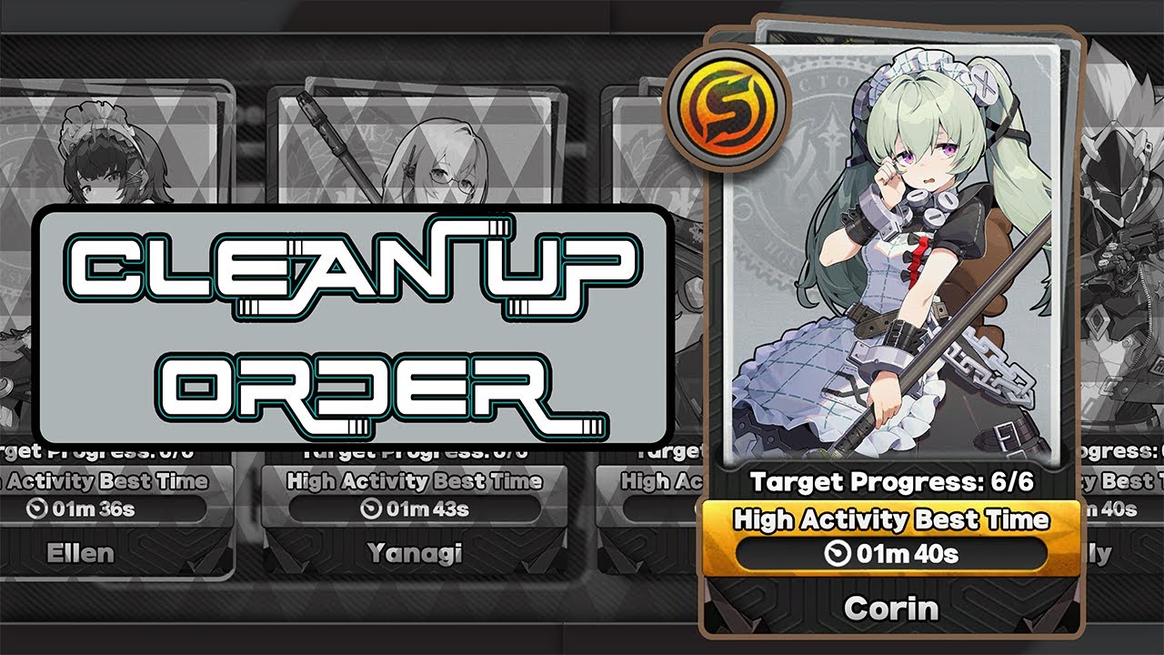 Zenless Routine Cleanup Corin Wickes - Cleanup Order: Low & High Complete | Perpetrator Battle ...