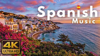 🎶 Spanish Mediterranean Vibes 🎶 | 2  Hours of Scenic Coastal Views & Relaxing Music 🇪🇸🌊
