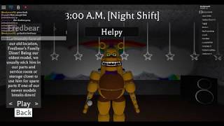 Fredbear and friends roblox how to get bredbear!