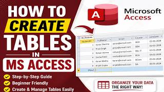 How to Create Tables in MS Access | Step-by-Step Tutorial for Beginners (Hindi)