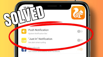 How to stop Just In alerts on UC Browser