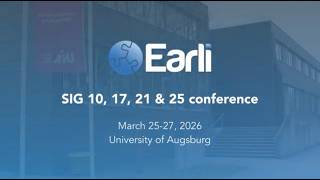 EARLI SIG 10, 17, 21 &amp; 25 Conference Augsburg 2026