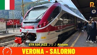 Cab Ride Verona - Salorno (Brenner Railway - Italy) train driver's view in 4K