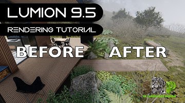 Lumion 9.5 Modern Scandinavian Bungalow Landscape Rendering Settings Tutorial