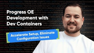 Progress OE development with dev containers. Accelerate setup, eliminate configuration issues