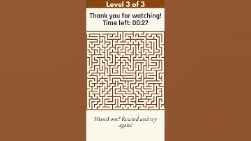 Maze Brain Game Challenge: Can You Solve All 3 Levels? 🧩🧠