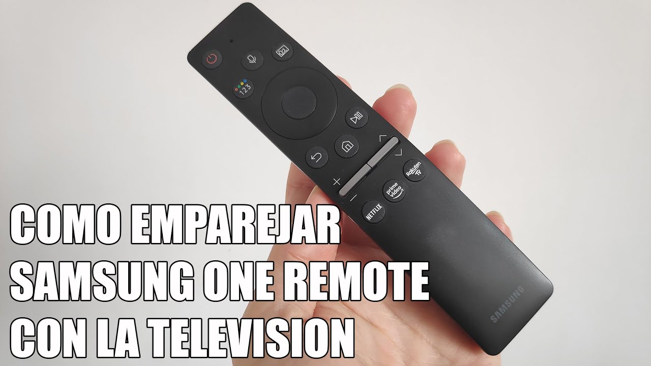 Como emparejar el mando Samsung One Remote con la television - YouTube