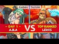 Ggst  gobou day 1 aba vs suzuki top ranked goldlewis high level gameplay