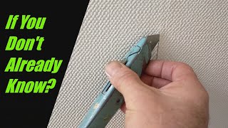 How To Stick Back Wallpaper Joints On Painted Or Finished Wallpaper.  Glue Joints