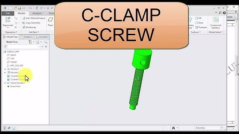 Screw of C Clamp in Cre o For Beginner