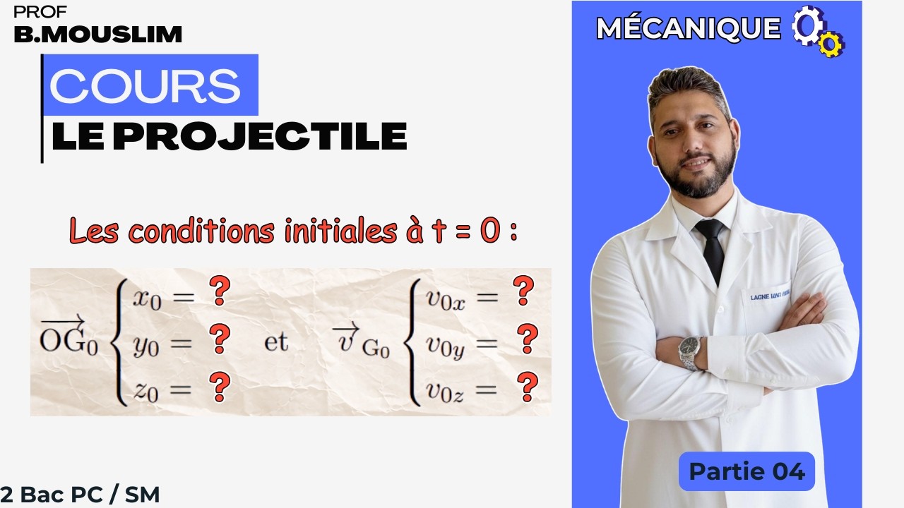Cours - Le projectile - Partie 04 - 2 BAC PC / SM / SVT  - Avec Prof Mouslim
