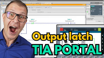 Output latch programming in TIA Portal for Siemens S7-1200 PLC