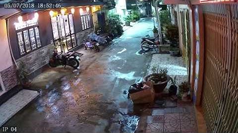 Lắp đặt camera Đà Nẵng: Video camera quan sát cổng nhà riêng ban đêm có màu OneSolutions