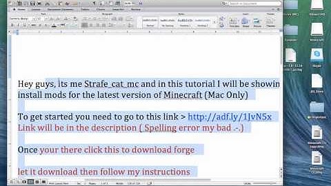 [Working] How To Install Mods on Mac for Minecraft +1.8 EASY