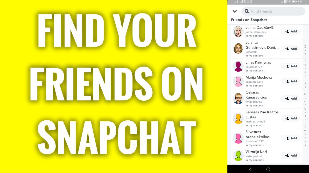 How To Find Your Friends On Snapchat In 2022 - youtube