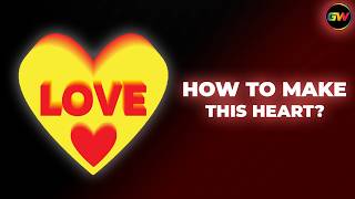 How to Create a Love Heart Design in Adobe Illustrator | Illustrator Tutorial
