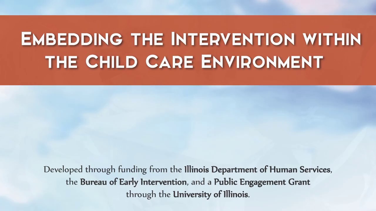 Embedding the Intervention within the Child Care Environment - YouTube