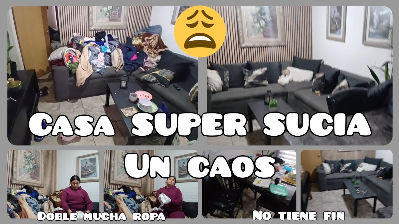 Mi Casa es un Caos Total De suciedad😵‍💫/  limpieza extrema en sala/cocina de mi casita #INFONAVIT 