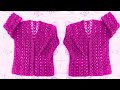 Quick Crochet Sweater Top Blouse women sweater pattern