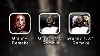 Granny Remake Vs Granny 1.0 Remake Vs Granny 1.8.1 Remake Full Gameplay