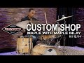 Craviotto custom shop maple drum set with maple inlay 181214 crkit3pc18mmi