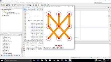 Building A Pattern Lock Screen Using Java
