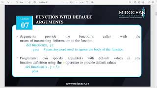 Master of Science in Cybersecurity - Programming foundations in Python - Lecture 7