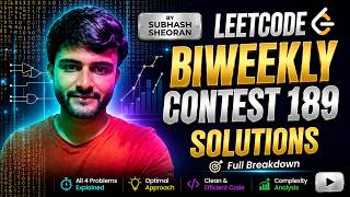 LeetCode Biweekly Contest 189 | All 4 Solutions Explained | C++