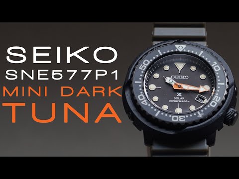 Seiko SNE577P1 Mini Dark Tuna - YouTube