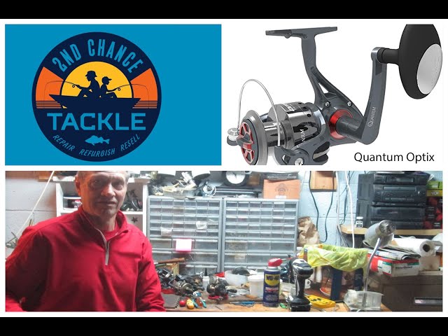 Quantum Optix 60 fishing reel with bad anti reverse how to take apart and  service 