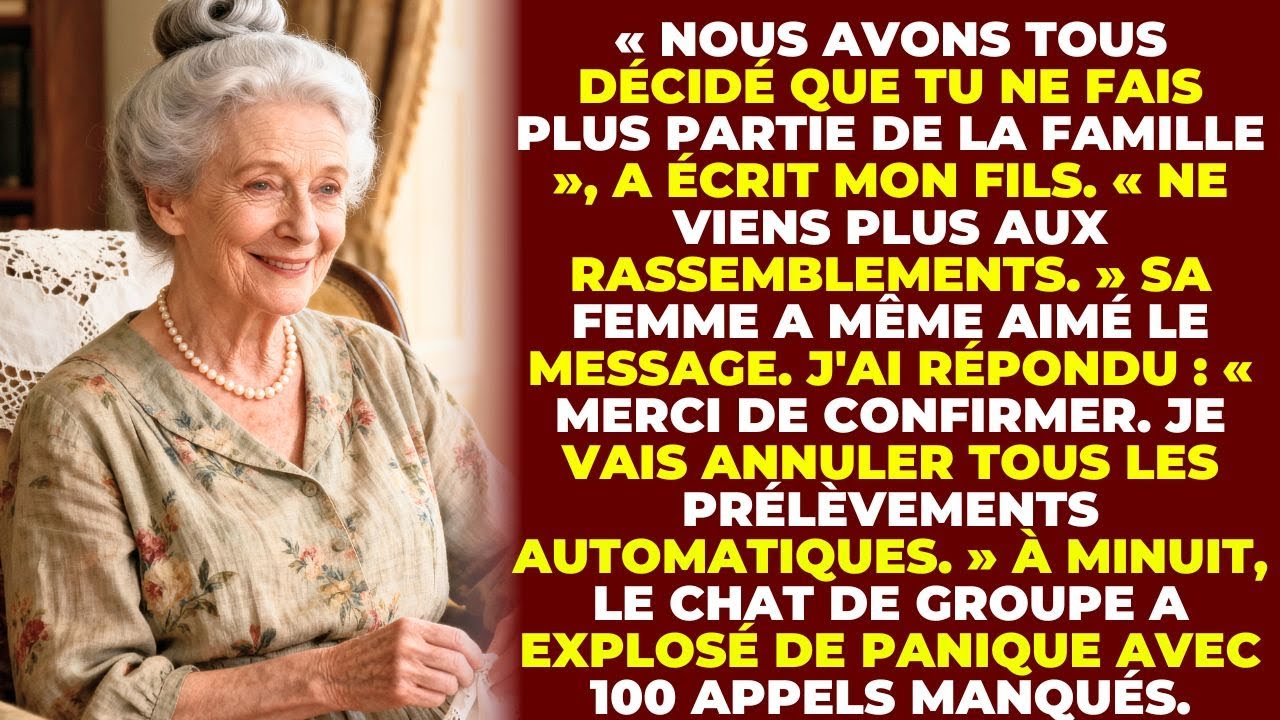 Mon Fils A Écrit : « Nous Avons Décidé Que Tu Ne Fais Plus Partie De Cette Famille. Ne Viens Plus »
