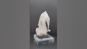 Incredible Quartz with Striking Black Tourmaline Crystals from Skardu, Pakistan 🌍✨  #crystals