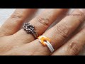 ⚜️ How to make Beaded Love Knot Ring/ Anillo Tutorial diy (0536)