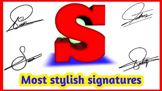 ✅ S signature style | S letter signature style | Signature style of my name