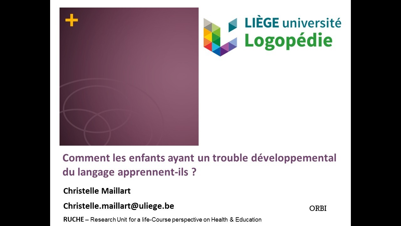 Comment les enfants ayant des troubles développementaux du langage apprennent-ils ?