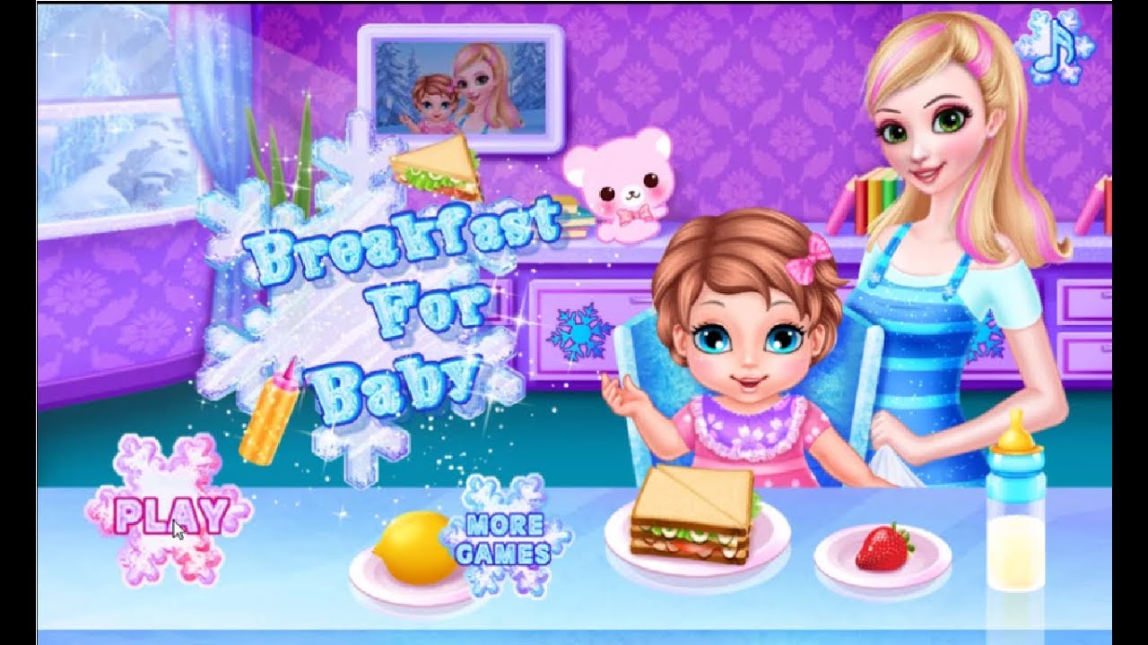 fun baby game Making Breakfast for your baby YouTube