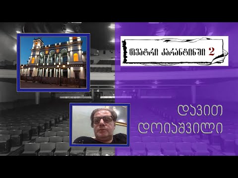 „თეატრი კარანტინში2“ – მუსიკისა და დრამის თეატრი დღეს - დავით დოიაშვილი
