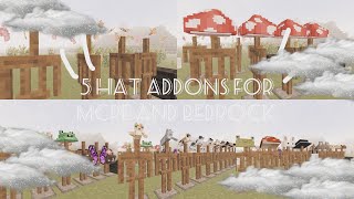 5 hat addons | MCPE and Bedrock | cinnamocooki screenshot 2