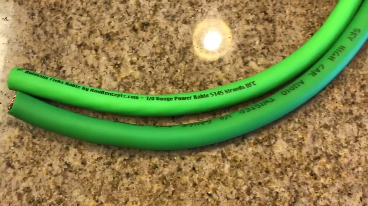 KnuKonceptz Vs. Sky High Car Audio 1/0 Gauge OFC Power Wire Comparison Test