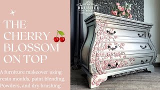 a cherry blossom themed bombay chest using moulds and blending