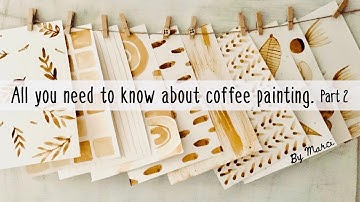 How to make your own coffee painted pattern paper All you need to know about coffee painting Part 2.