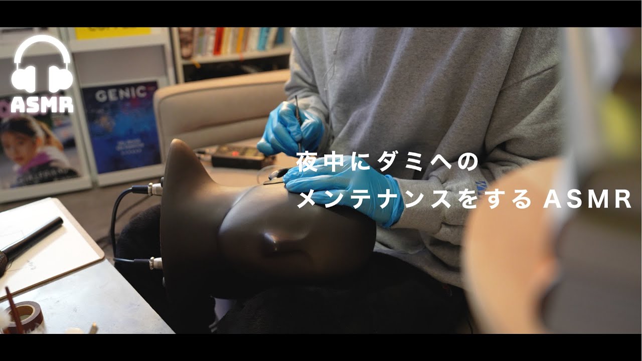 【ASMR】聴くと寝れる😴夜中にダミヘのメンテナンスをするASMR | Maintenance ASMR