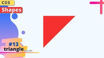css shapes | how to make triangle🔺 (top-left)  with css |web makers |#codingshorts