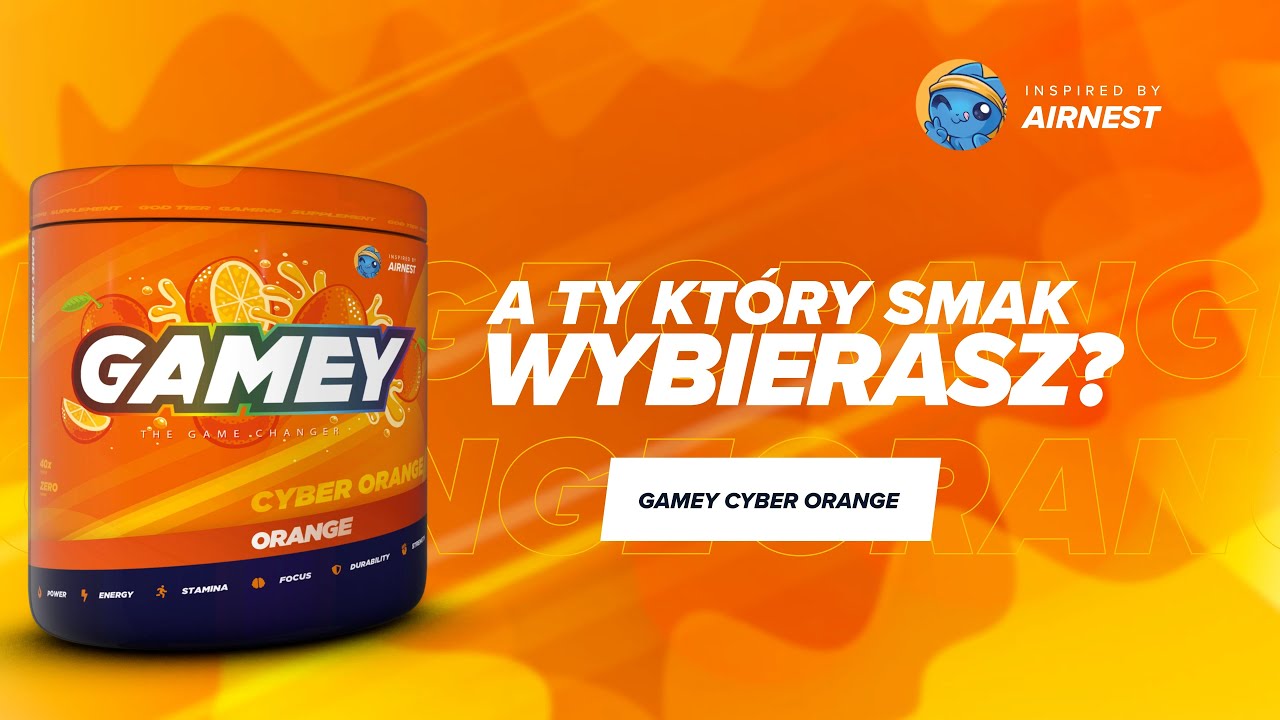 Cyber Orange | GAMEY THE GAME CHANGER | NAPÓJ DLA GRACZY