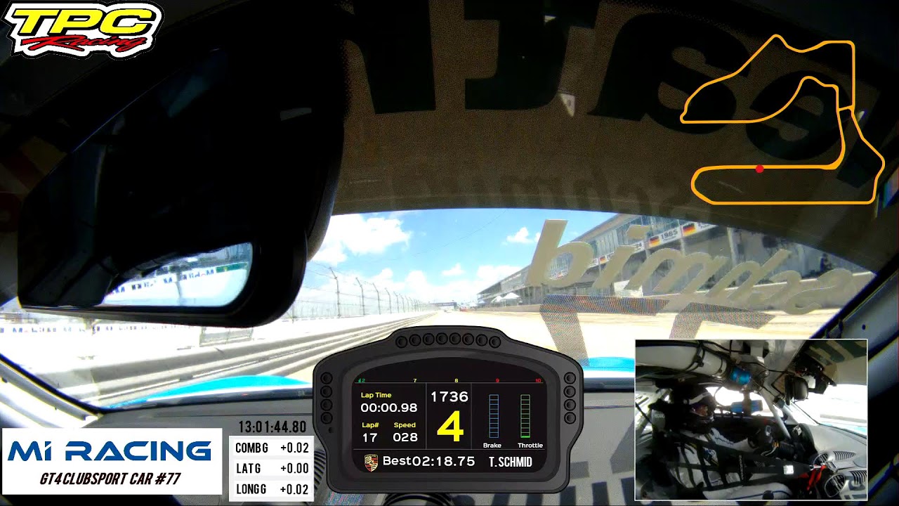 TPC Racing Car 77 In-Car PSC Sebring Race 1