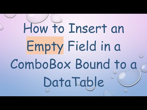 How to Insert